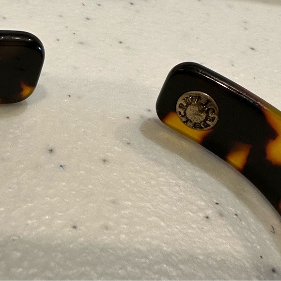 J. Crew Bracelet- Cuff in Faux Tortoise w/ clear crystals - small - Picture 11 of 12